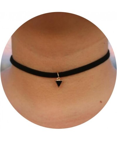 Velvet Choker Necklace For Women Gothic Black Choker Adjustable Halloween Necklace Jewelry for Women Girls Style-G $7.66 Neck...