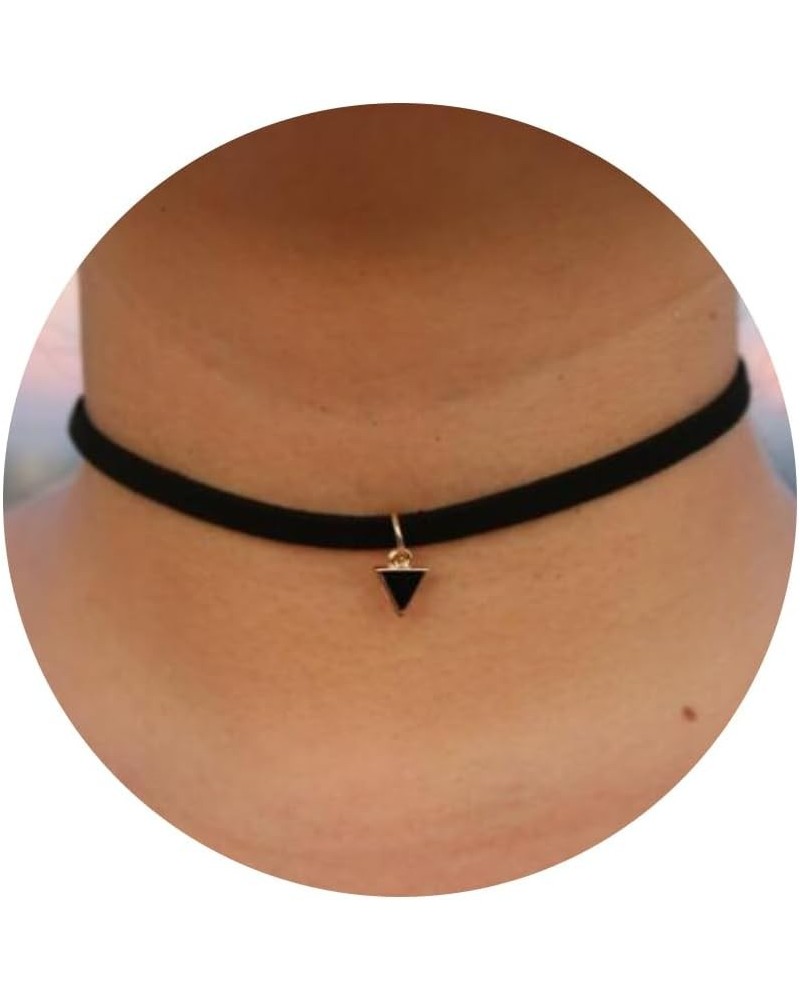 Velvet Choker Necklace For Women Gothic Black Choker Adjustable Halloween Necklace Jewelry for Women Girls Style-G $7.66 Neck...