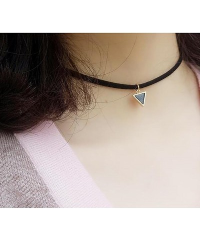 Velvet Choker Necklace For Women Gothic Black Choker Adjustable Halloween Necklace Jewelry for Women Girls Style-G $7.66 Neck...