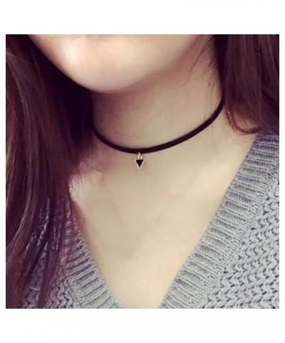 Velvet Choker Necklace For Women Gothic Black Choker Adjustable Halloween Necklace Jewelry for Women Girls Style-G $7.66 Neck...