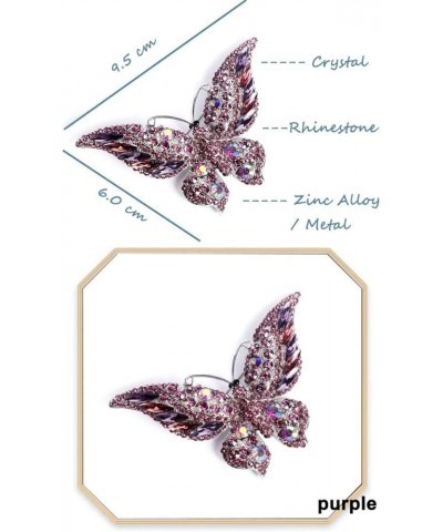 Variety Styles Butterfly Brooch - Multi-Color Rhinestone Crystal Brooch Pin Cute Butterfly Shape Corsages Brooches Decoration...