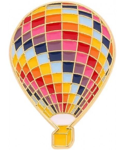 Hot Air Balloon Enamel Pin Multicolor Beautiful Brooch $8.92 Brooches & Pins