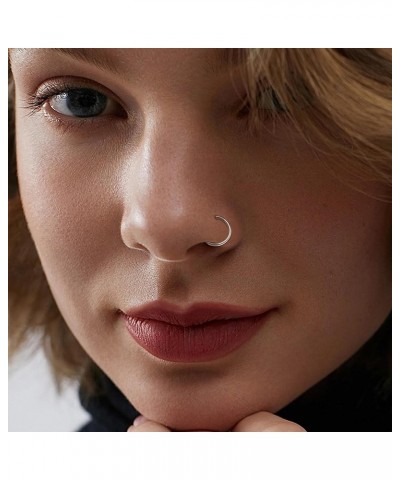 18G-20G 18PCS Stainless Steel Body Jewelry Piercing Nose Ring Hoop for Women 20Gauge $7.79 Body Jewelry