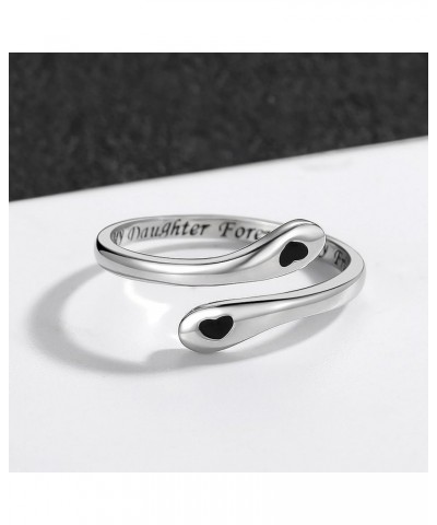 925 Sterling Silver Inspirational Jewelry Rings Adjustable Ring Personality Encouragement Gift for Teens Girls Women Simple h...