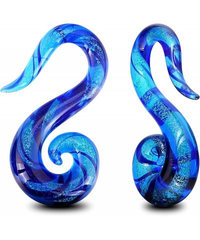 Seahorse Shape Ear Glass Spiral Tapers Plugs Tunnels Expander Hanger Gauges Earrings Stretching Body Piercings Jewelry Gauges...