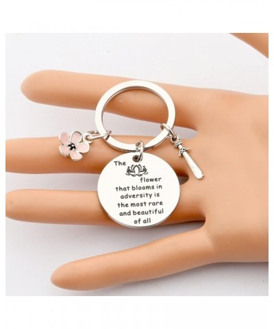 Princess Inspired Cuff Bracelet Keychain The Flower That Blooms in Adversity Jewelry Gift for Her Keychain S $9.17 Bracelets