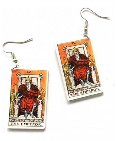 Retro Tarot Card Acrylic Earrings for Women Teen Girls Creative Colorful Resin Fortune Telling Cards Astrology Divination Mag...