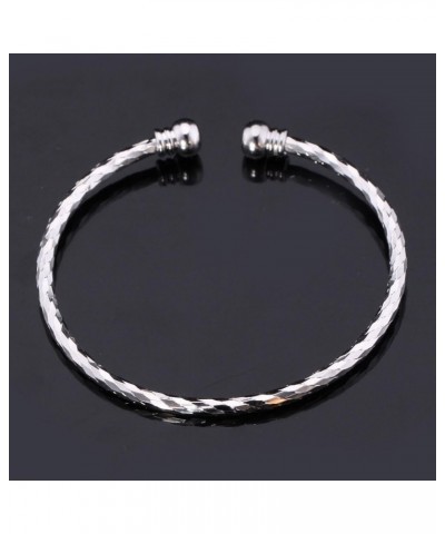 Simple Cuff Bracelet Set, 1 Gold + 1 Platinum $14.39 Bracelets