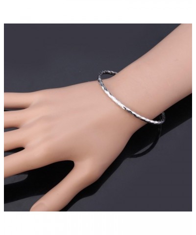 Simple Cuff Bracelet Set, 1 Gold + 1 Platinum $14.39 Bracelets