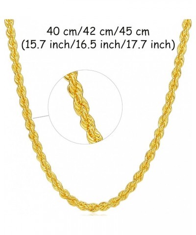 24K Solid Gold Necklace for Women, Real Pure Gold Jewelry Dainty Oval Clip Link Chain Necklace M Hook Eye Clasp for Men Teen ...