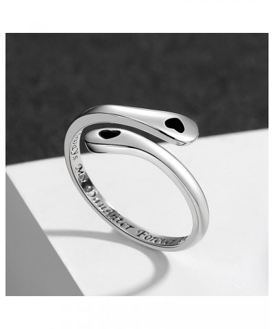 925 Sterling Silver Inspirational Jewelry Rings Adjustable Ring Personality Encouragement Gift for Teens Girls Women Simple h...