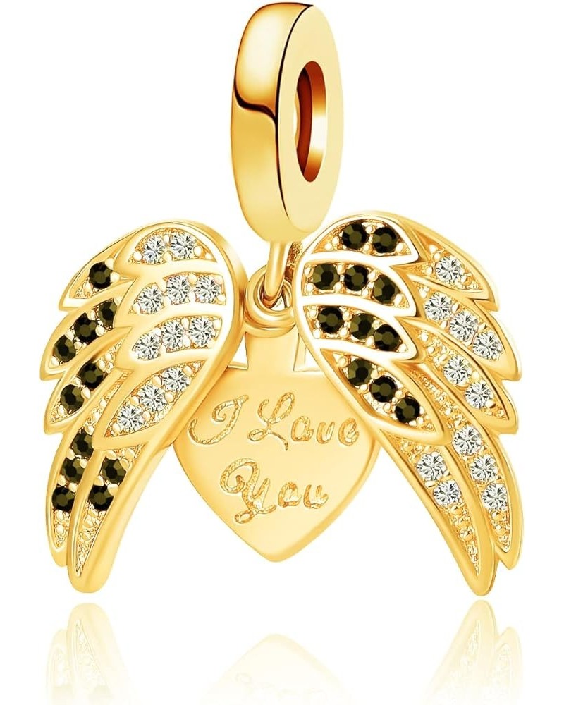 Guidance Angel Wing Cross Charm Cubic Zirconia Bead for Pandora Bracelet Guardian Angel $8.39 Bracelets