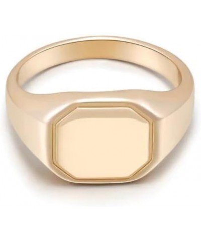 Gold Signet Ring. Womens Rings, 18k Gold Plated Ring. Birthday Gifts For Women. Jewelry $14.70 Rings