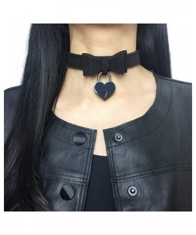 Bell Choker Collar Necklace Lolita Bow Collar Cat Kitty Velvet Necklace (E) H $10.59 Necklaces