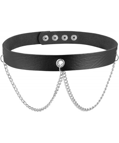 Halloween Goth punk PU leather collar ladies adjustable role-play nightclub party costume accessories Sexy gift necklace D $7...