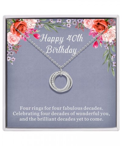 Birthday Gifts for Women, 30th 40th 50th 60th 70th 80th 90th Birthday Gifts for Women 925 Sterling Silver 3 4 5 6 7 8 9 Decad...