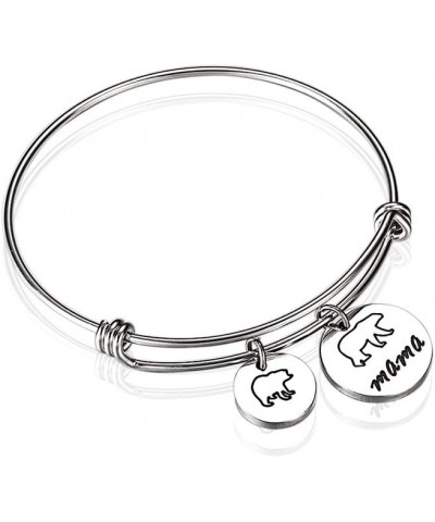 Mama Bear Bracelet with 1 2 3 Cubs Adjustable Bangle Bracelet Mom Gifts 1 cub $9.50 Bracelets