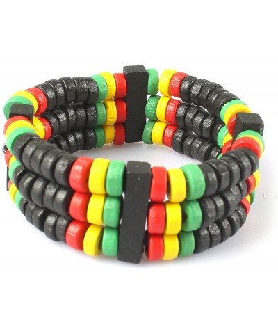 Jamaican Wooden Rosary Beads Bracelets Rasta Caribbean Multicolor RGY Hip-Hop street culture reggae RGY-3 $8.47 Bracelets