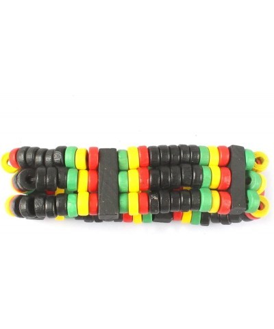 Jamaican Wooden Rosary Beads Bracelets Rasta Caribbean Multicolor RGY Hip-Hop street culture reggae RGY-3 $8.47 Bracelets