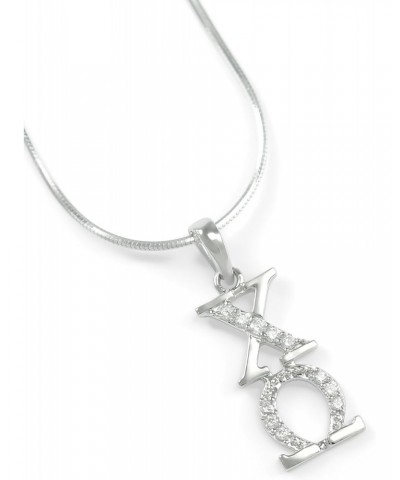 Chi Omega Sterling Silver Lavaliere with Czs $20.80 Pendants