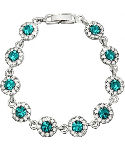 Brithstone Crystal Bracelet Bridal Wedding Bracelet for Women Gift Box Included 12-December $9.50 Bracelets