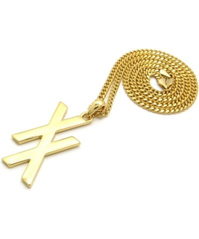 Unisex Polished Micro Initial XX Pendant 20",22",24" Various Chain Necklace in Gold Tone Gold / 3mm 24" Cuban Chain $9.87 Nec...