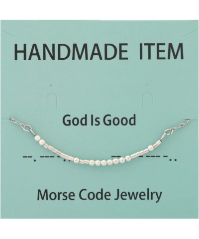 Customize Beads Jewelry Morse Code Bracelets For Women Teen Girls Funny Encouragement Secret Message Bracelet Mothers Day Bir...