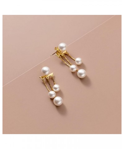 Pearl Earrings for Women Pearl Hoop Earrings Pearl Stud Earrings Pearl Dangle Earrings Crystal Drop Earrings Wedding Party Pr...