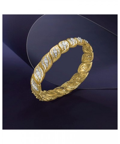 1.00 ct. t.w. Diamond Bracelet in 18kt Gold Over Sterling 8.0 Inches $186.00 Bracelets