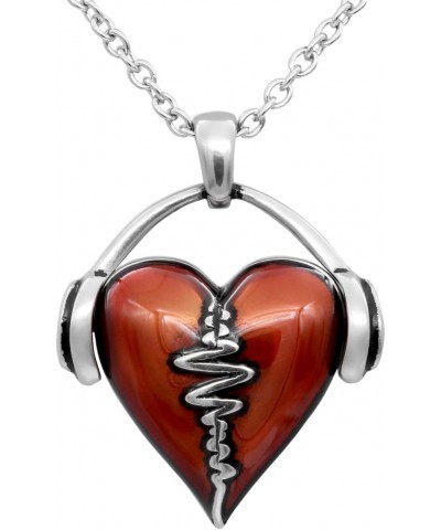 HeartBeat Heart Necklace with Pendant (17" - 19" Adjustable Stainless Steel Chain) $15.87 Necklaces