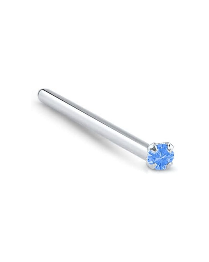 925 Sterling Silver Straight Nose Stud Ring Choose Your Color Tiny Micro 1mm 22G Periwinkle $8.31 Body Jewelry