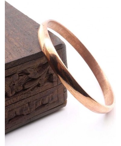 Solid Cast Jointless Copper Kada Bangle Bracelet bejod tambe ka kara 6 CM (2.36 Inch) $11.27 Bracelets