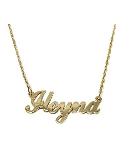 14k Gold Personalized Name Necklace Yellow Gold 18.0 Inches $89.67 Necklaces