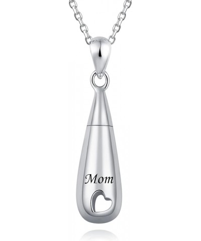 925 Sterling Silver Urn Pendant Necklace Teardrop Cremation Jewelry for Ashes Memorial Keepsake for Women Mom-new $25.79 Neck...