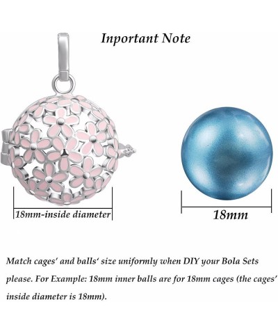 18mm/0.71 inch 36 Colors Inner Ball Harmony Bola Musical Angel Chime Caller Mexican Pregnancy Bell Dodger blue $10.44 Necklaces