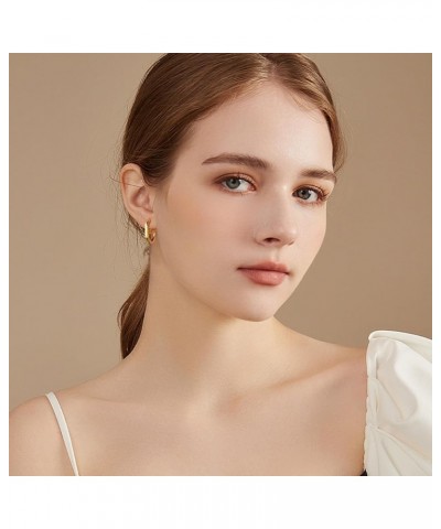 Gold Earrings for Women Trendy Cute Heart Drop Earrings 18K Gold Plated Dangle Earrings for Women Teen Girls Gold $7.64 Earrings