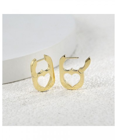 Gold Earrings for Women Trendy Cute Heart Drop Earrings 18K Gold Plated Dangle Earrings for Women Teen Girls Gold $7.64 Earrings