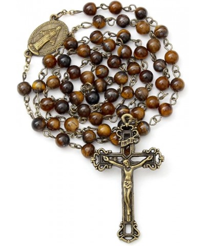 Rosary Beads Catholic for Women Gemstone Rosaries Rosary Beads Necklace with Crucifix Cross Rosarios Catolicos Catholic Gifts...