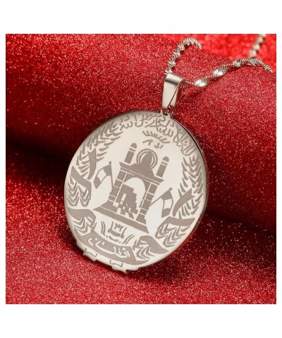 Afghanistan Pendant Necklaces for Women Gold Color Afghan Maps Jewelry silver $8.16 Necklaces