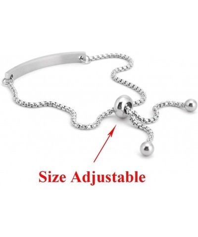 Women Bracelets for Women, Stainless Steel Inspiration Motivational Jewelry Gifts for Girl enjoy the journey $10.63 Bracelets