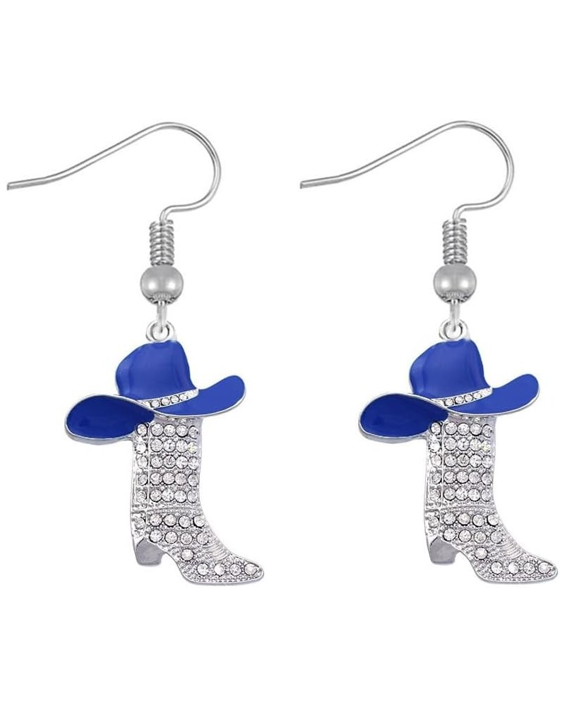 Cute Rhinestones Western Boots Cowgirl Cowboy Dangle Drop Earrings for Women Girls Dainty Boho Enamel Hat Boot Hypoallergenic...