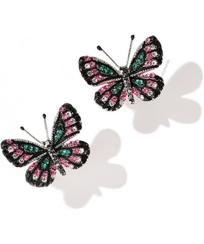 sparkling luxury butterfly designer rhinestone earrings for women $15.68 Earrings