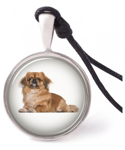 Terrier Dog Breeds Necklace Pendants Pewter Silver Pekingese $7.50 Necklaces