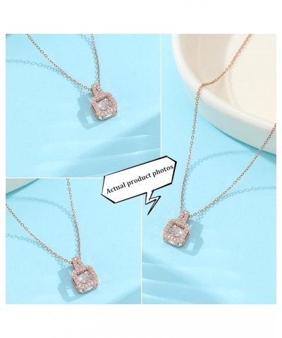 Dancing Diamond Necklace for Modern Women - Real Diamond Cute Necklace Gift for Girls style4 Gold $13.14 Necklaces