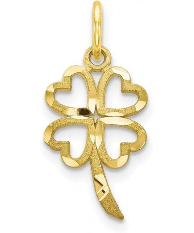 10k Four Leaf Clover Pendant 20mm 10mm style 10C720 $23.00 Pendants