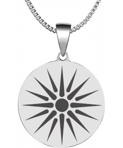 Star of Macedonia Vergina Sun Stainless Steel Alexander the Great King Pendant Necklace $9.48 Necklaces