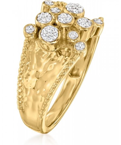 0.10 ct. t.w. Diamond Bubble Ring in 18kt Gold Over Sterling $105.35 Rings