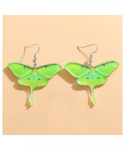 Statement Monarch Butterfly Earrings, Bright Colored Big Butterfly Wing Dangle Earrings for Women Girls Jewelry Green $5.30 E...