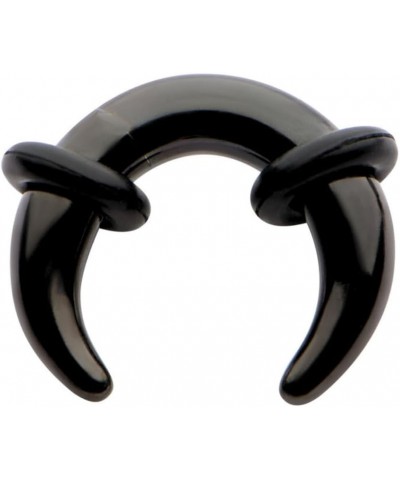 Black Septum Pincher Ring Stretching Ear Plugs Tapers Horseshoes Gauges 00g 0g 1g 2g 4g 6g 8g 10g 12g 14g gauge 00g $7.67 Bod...