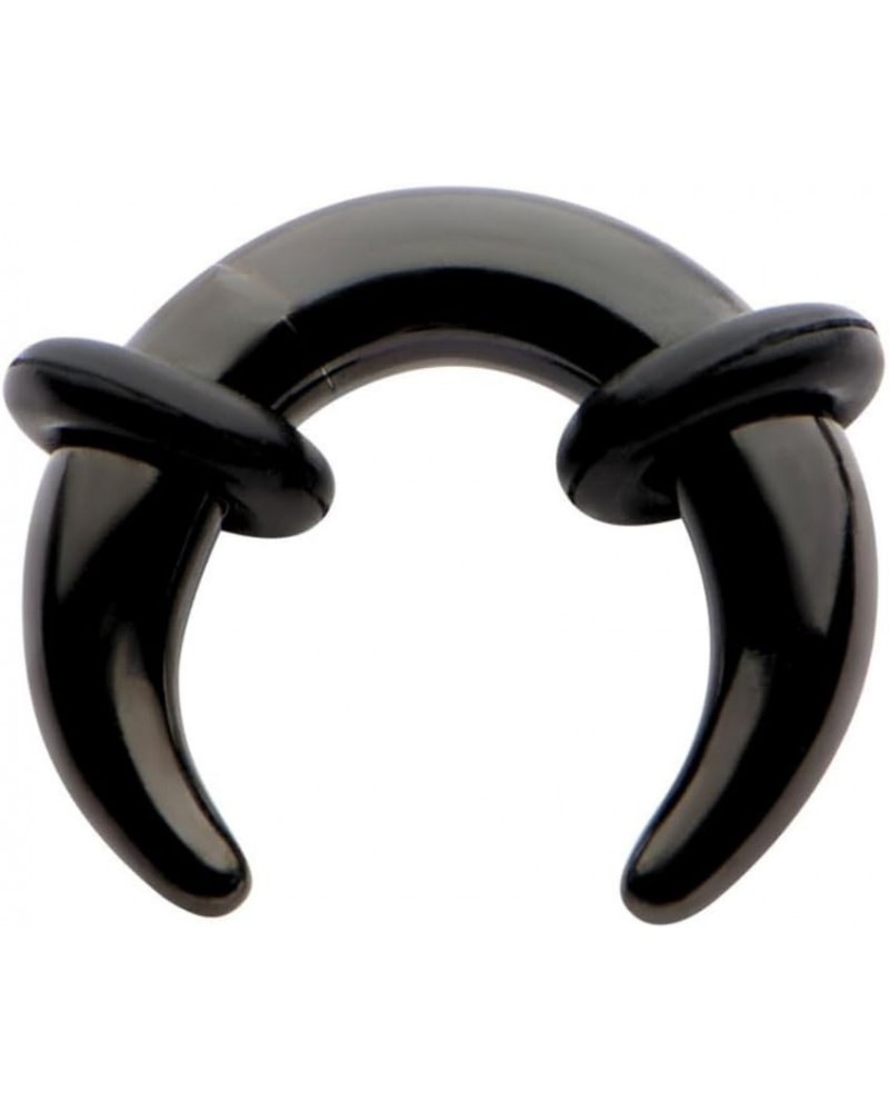 Black Septum Pincher Ring Stretching Ear Plugs Tapers Horseshoes Gauges 00g 0g 1g 2g 4g 6g 8g 10g 12g 14g gauge 00g $7.67 Bod...